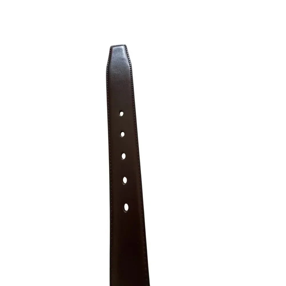 Beltox Fine Men's Brown / Black Leather Reversible Dress Belt Size 54- 56”